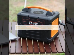 300W Portable Power Station Handle Solar Power Bank UL Li-ion Battery Energy System For Outdoor Camping