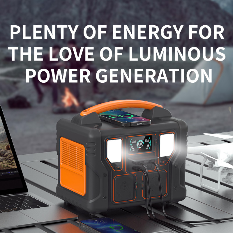 LCD Display 300W Rechargeable Portable Power Station Solar Outdoor ...
