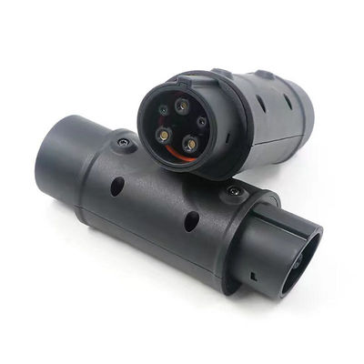 AC 250V Type2 To Type1 EV Adapter For Electric Car Charger ,32A 22KW EV Charging Cable Conveter