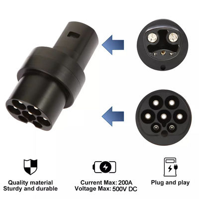 Type 2 To Tesla Electric Vehicle Charging Adapter DC 500V Tesla Charging Connector