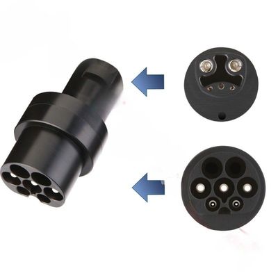 Type2 To Tesla Charging Adapter 80 Amp 250V AC For Electric Vehicle Charger IP55 Protection