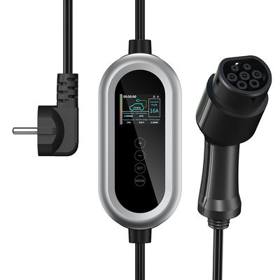 IP65 Level EV Fast Charger Station Type 2 AC 7kw Charger EV Charging Pile With Touch Button