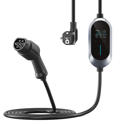 EU Standard Portable EV Cahrger 8-16A Type 2 New Energy Vehicle Home Fast Charging Pile AC 230V