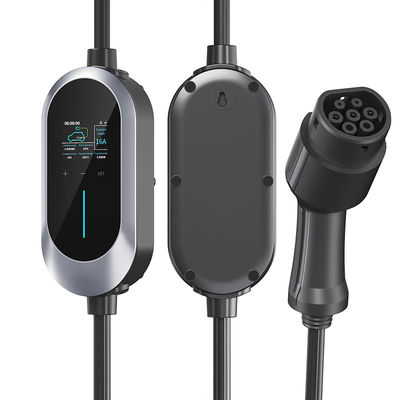 EU Standard Portable EV Cahrger 8-16A Type 2 New Energy Vehicle Home Fast Charging Pile AC 230V