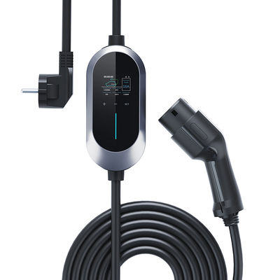 32A Home Indoor/Outdoor AC EV Charger,Electric Vehicle Charging Station Compatible With Type 2 EVs