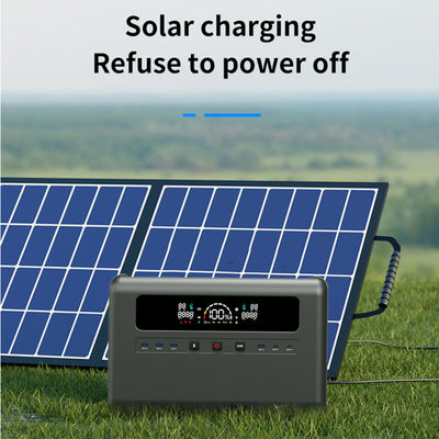 800W Max Solar Charging Input Portable Power Station 2400W LiFePO4 Battery