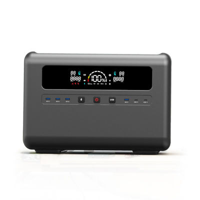 Portable Solar Power Station Generator 2304Wh Power Supply 50/60Hz AC/DC USB3.0/Type-C