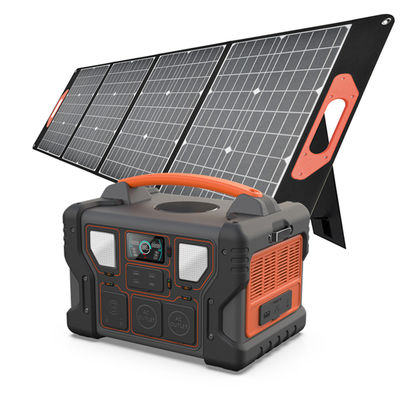 1000W Home/Outside Backup Power Station 1008Wh LiFePO4 Battery With Solar Panel