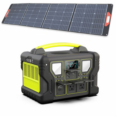 1000W Portable Power Station 999Wh UL Li-Ion Battery Backup Power Supply With Solar Panel