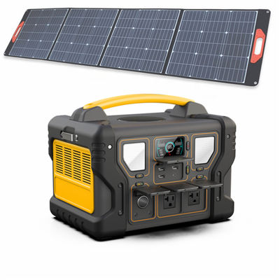 1000W Portable Power Station 999Wh UL Li-Ion Battery Backup Power Supply With Solar Panel